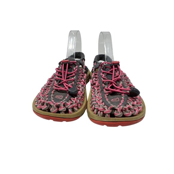 Keen Womens Uneek Sandals Pink & Gray Braided Slip On Sandals Size 7.5 - Picture 6 of 12